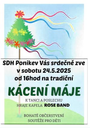 Kácení máje Ponikev